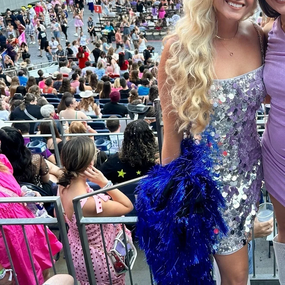 Silver Sequin Dress​​​​​ - Picture 2 of 6